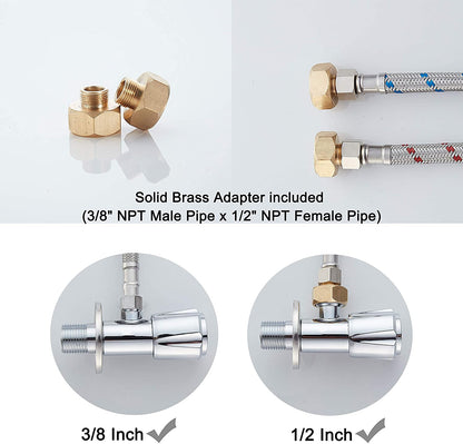 Waterfall Bathroom Sink Faucet Unique Brass Modern Circle Glass Waterfall Faucet for Basin Vanity Single Hole Pedestal Sink Faucets One Handle Corner Sink Bathroom Faucet, Polished Chrome