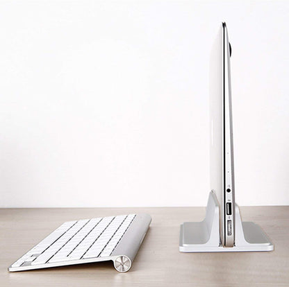 Laptop Stand, Cradle for Laptops, Adjustable Dock, Holder for Macbook Dell Hp Surface Ipad - Silver