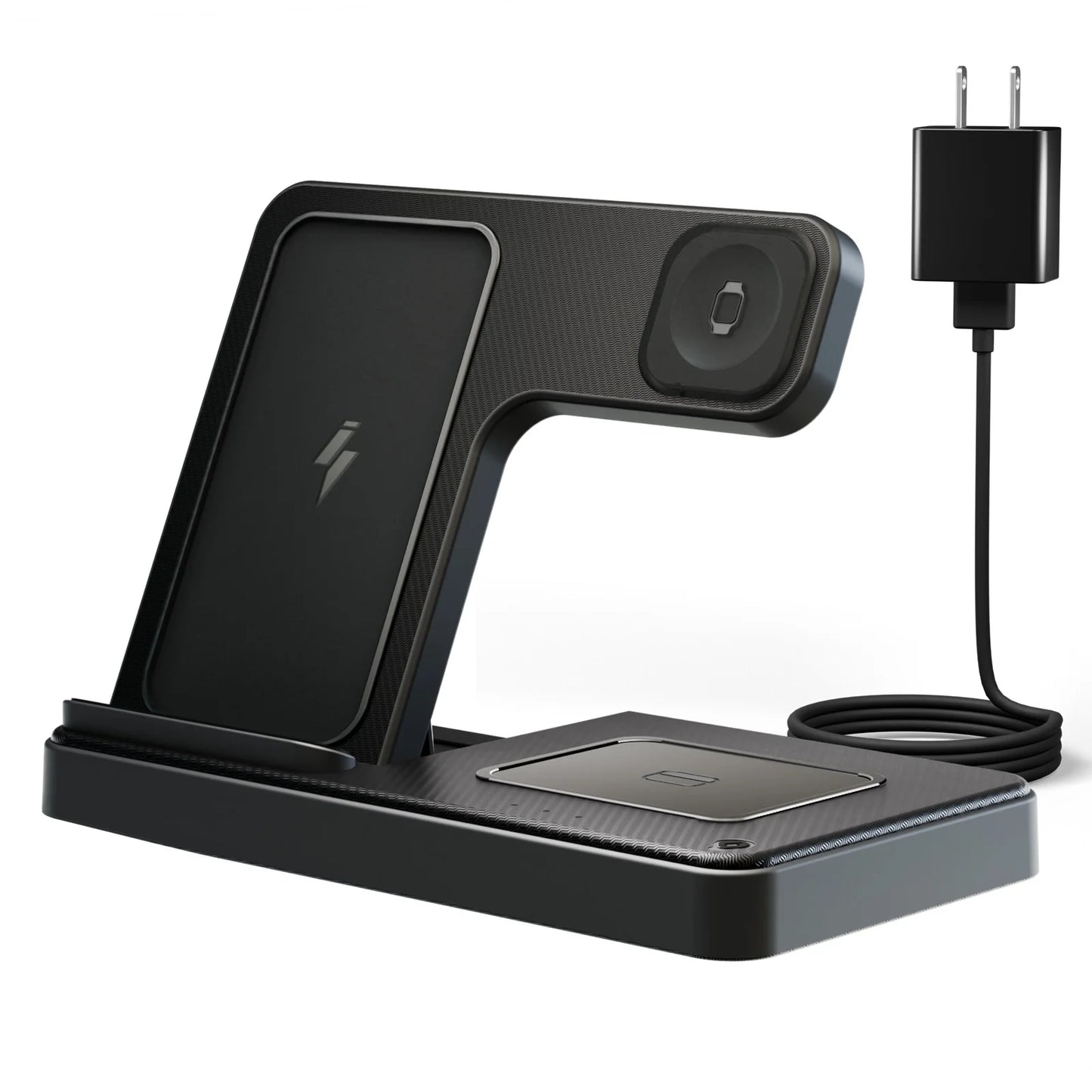 Wireless Charger, Magnetic Fast Charging Stand Compatible with Iphone 16 15 14 13 12 11 Pro Max plus XS XR X 8, for Apple Watch 9 8 7 6 5 4 3 2 SE, for Airpods 3 2 Pro, 3 in 1 Charging Station