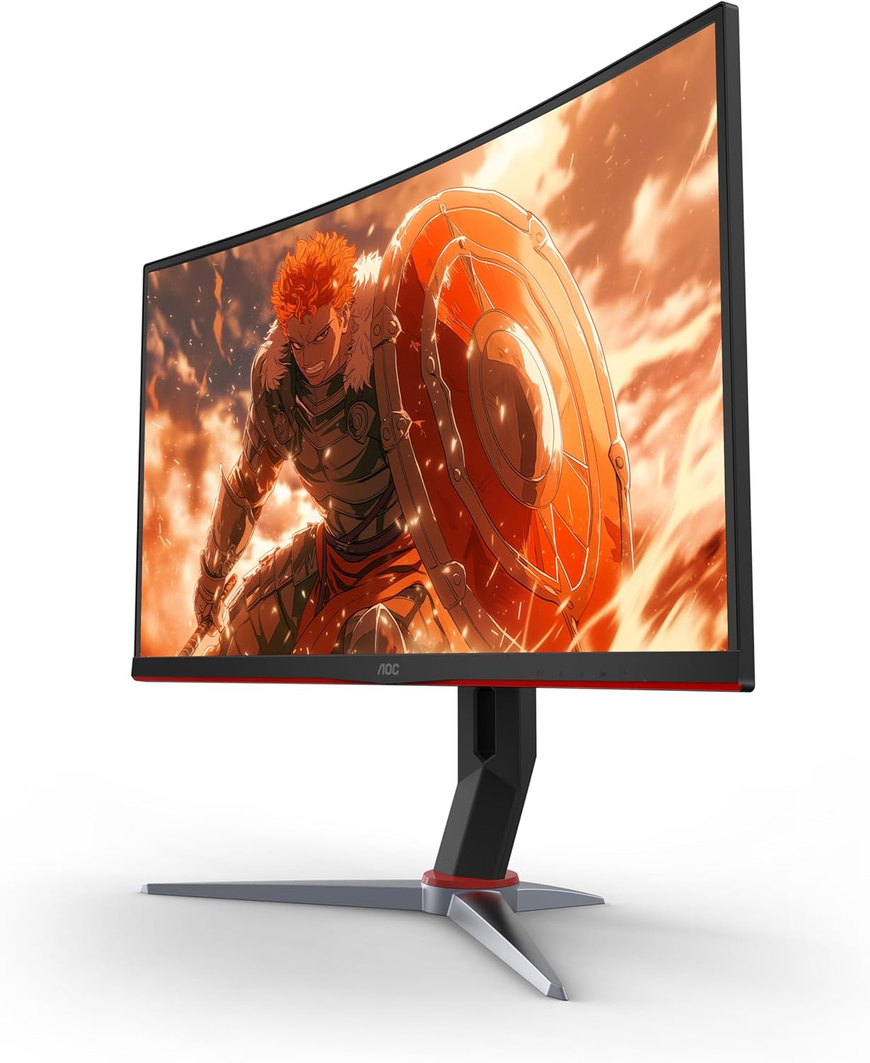 C27G2Z 27" Curved Frameless Ultra-Fast Gaming Monitor, FHD 1080P, 0.5Ms 240Hz, Freesync, 2X HDMI 2.0, 1X Display Port, Height Adjustable, Xbox PS5 Switch Ready, 3-Year Zero-Bright-Dot
