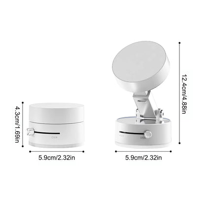 Vacuum Suction Cup Magnetic Car Phone Holder Double-Sided Foldable Magnetic Auto Phone Bracket for Car Interior Accessories